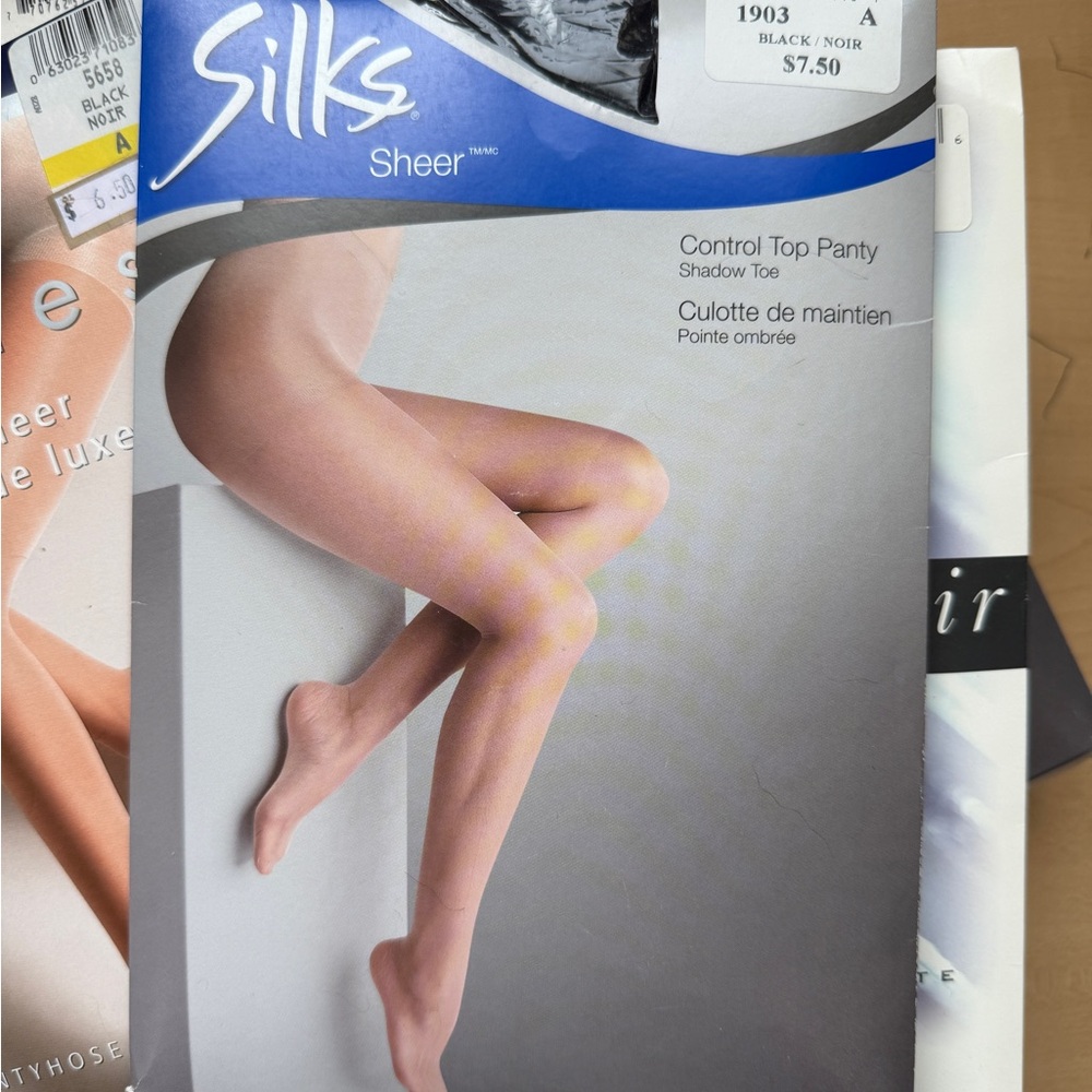 11 BLACK Sheer tights! NWT